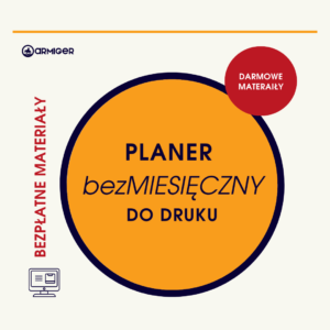 Planer bezmiesięczny do druku